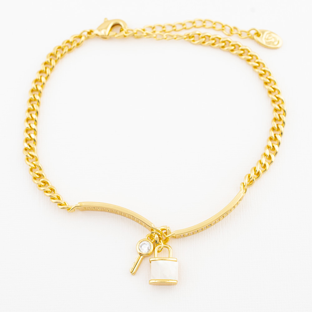 PULSERA CHAPA CRYSTIME