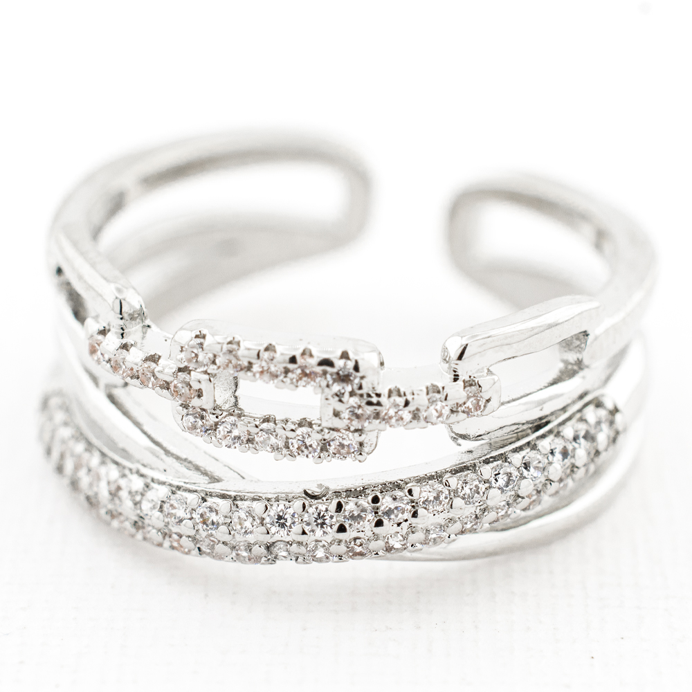 ANILLO  RODIO GOLDEN ROD