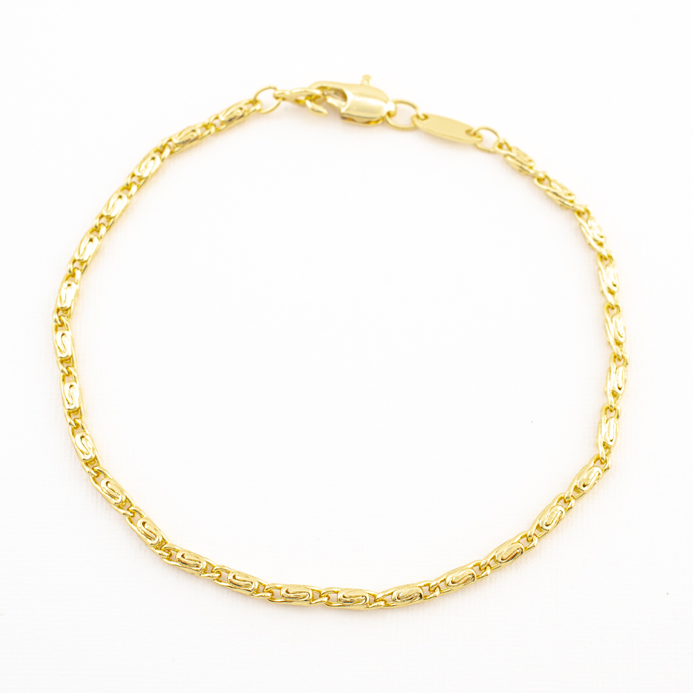 PULSERA CHAPA GOLDEN CASTING