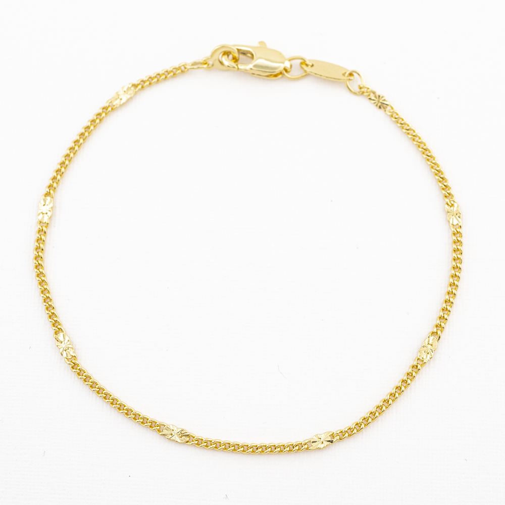 PULSERA CHAPA GOLDEN CASTING