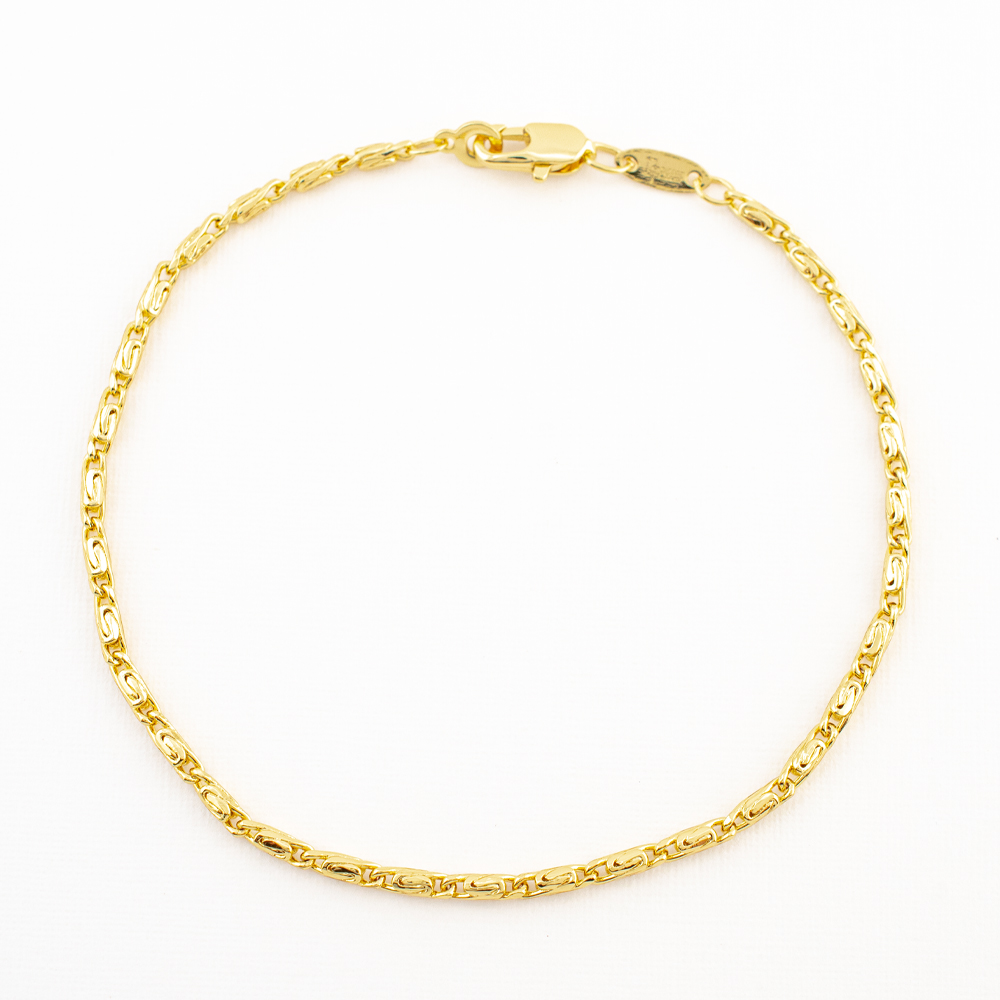 PULSERA CHAPA GOLDEN CASTING