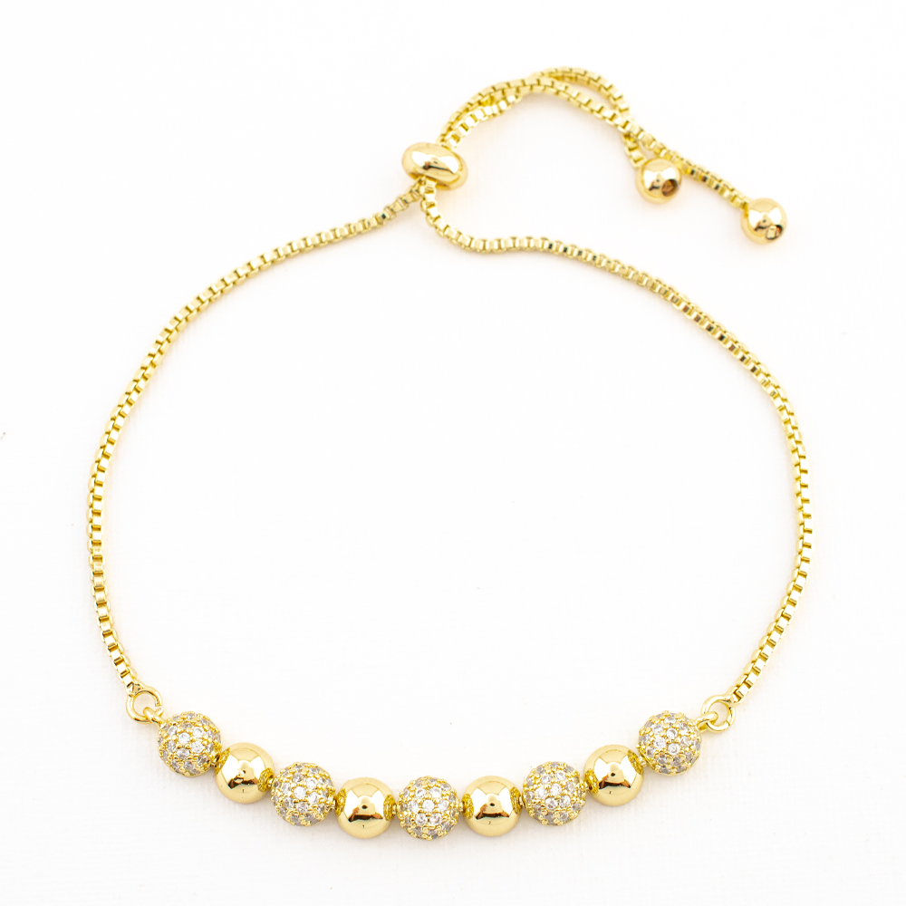 PULSERA CHAPA GOLDEN CASTING