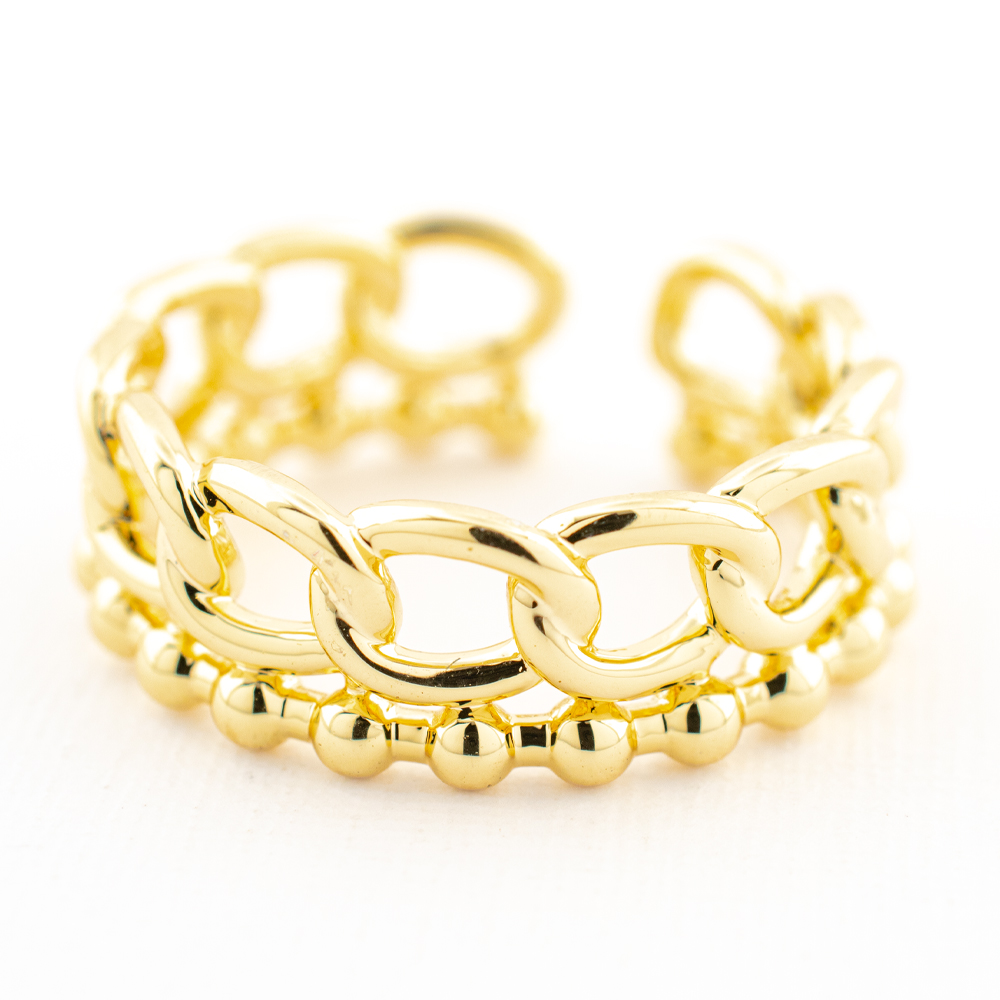 ANILLO  CHAPA GOLDEN CASTING