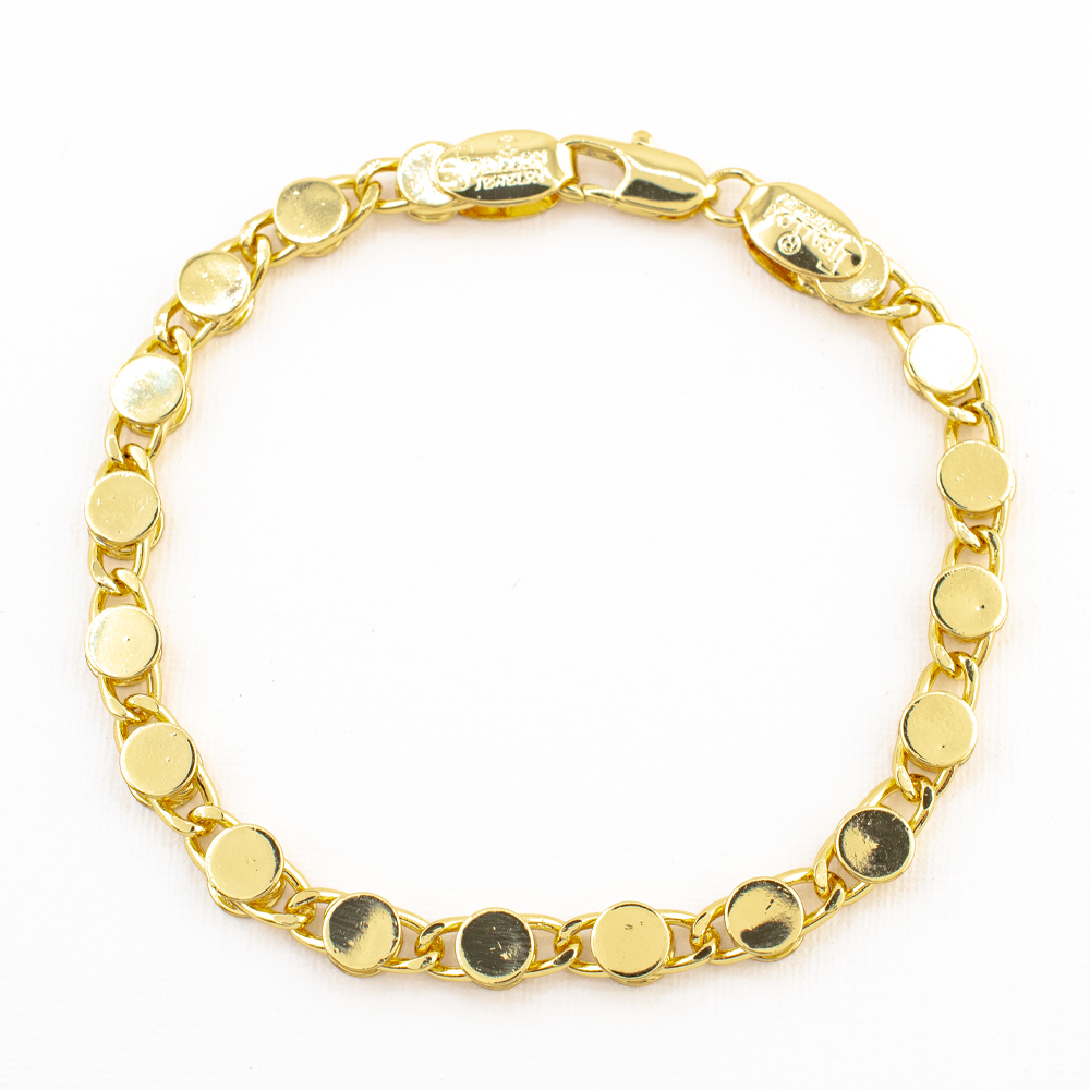 PULSERA CHAPA GOLDEN CASTING