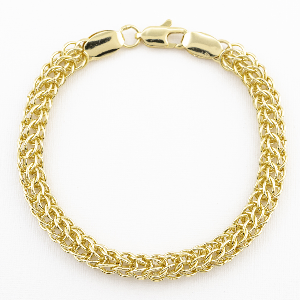 PULSERA CHAPA GOLDEN CASTING