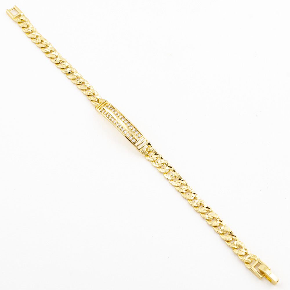 PULSERA CHAPA GOLDEN CASTING