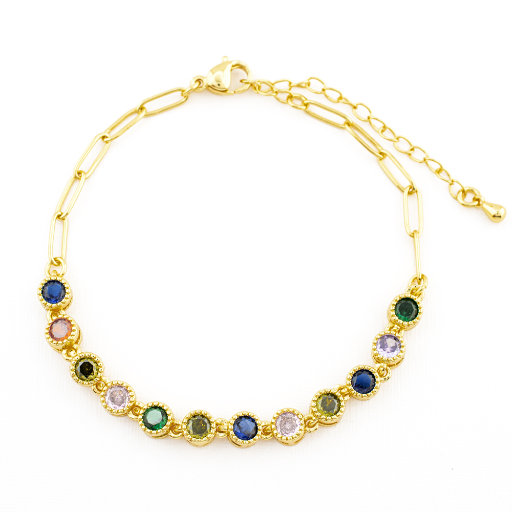 PULSERA CHAPA CRYSTIME