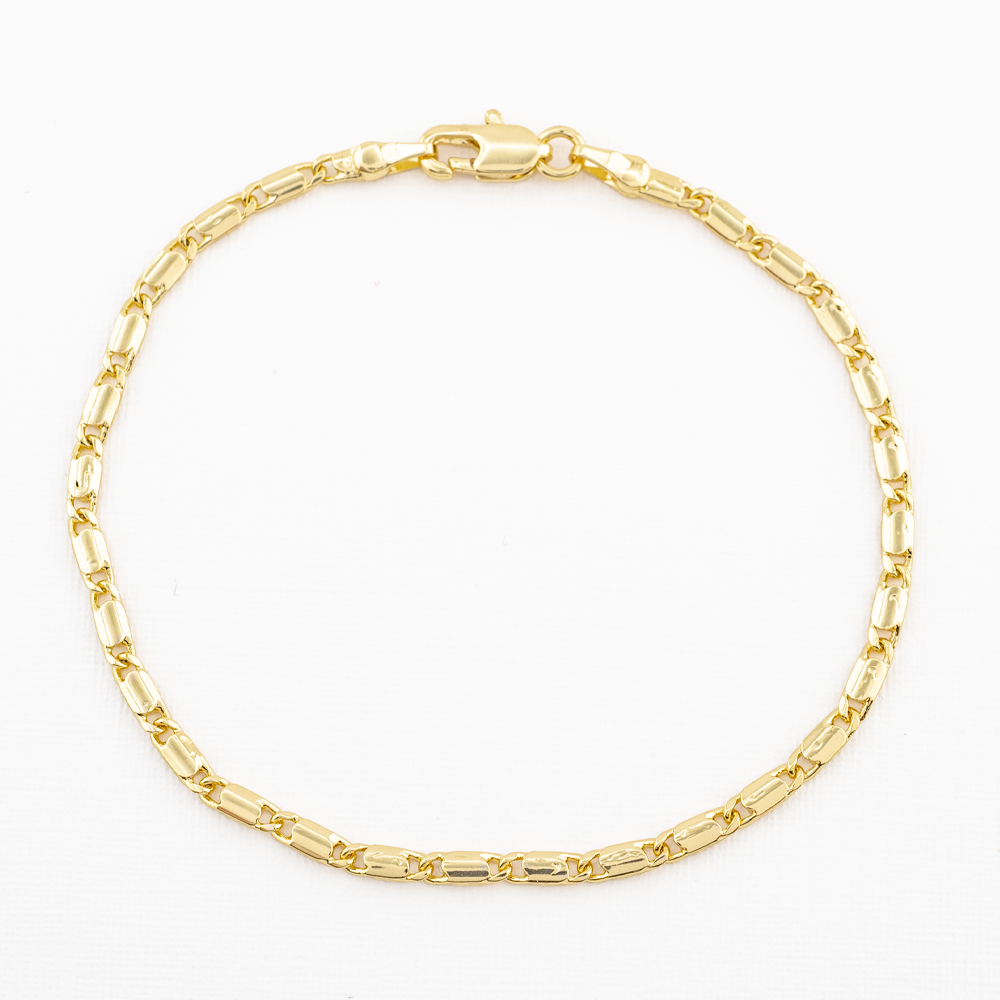 PULSERA CHAPA GOLDEN CASTING