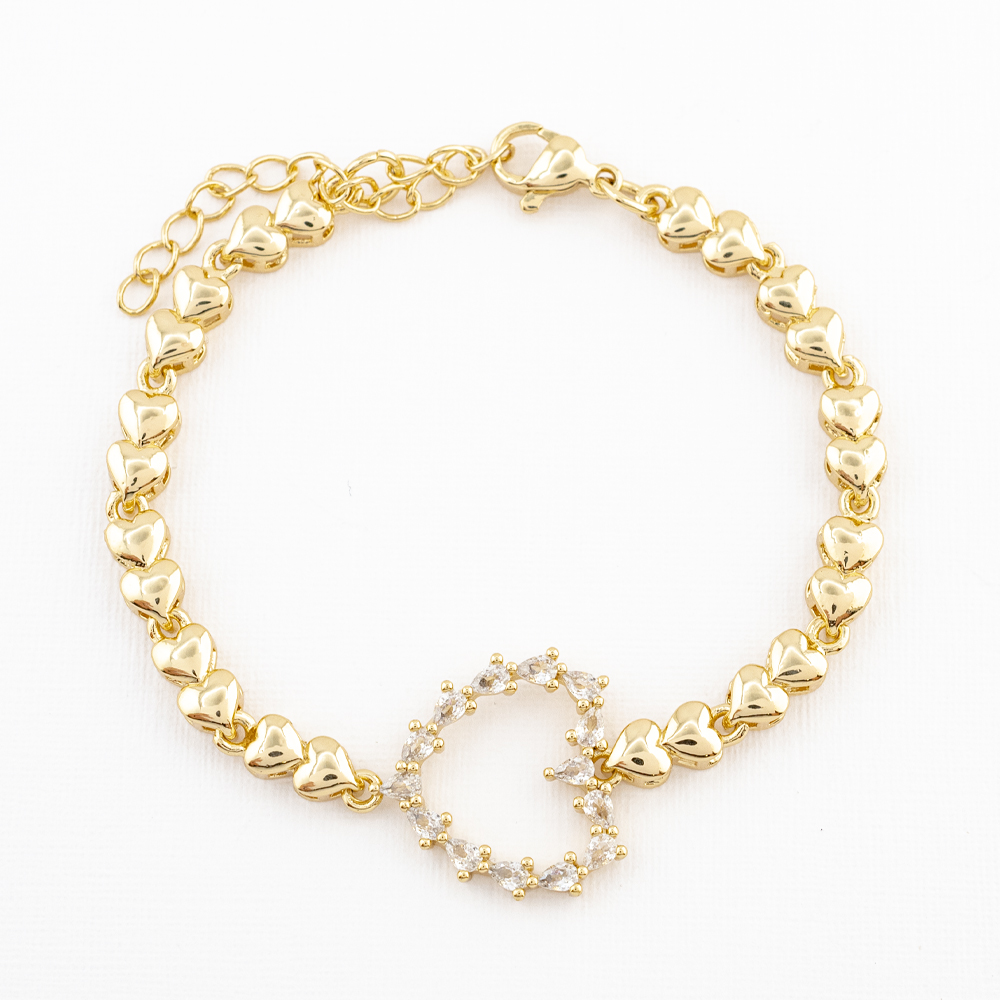 PULSERA CHAPA CRYSTIME