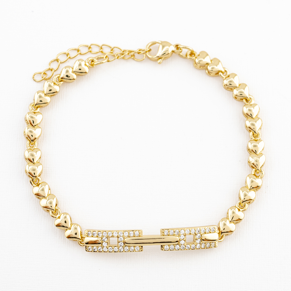 PULSERA CHAPA CRYSTIME