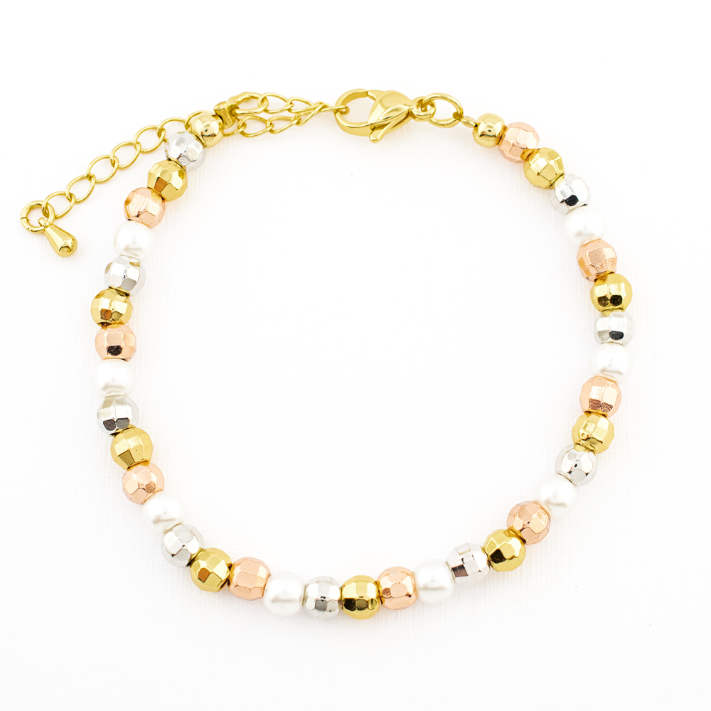 PULSERA CHAPA PEARLTIME