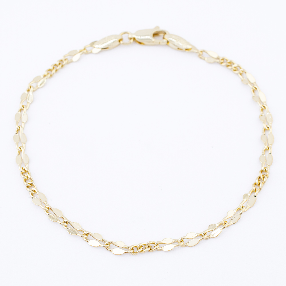 PULSERA CHAPA GOLDEN CASTING
