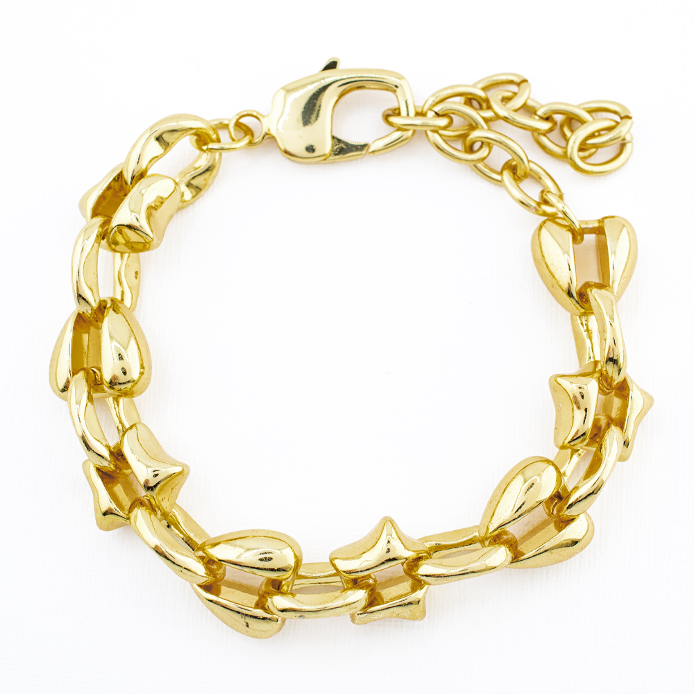PULSERA CHAPA GOLDEN CASTING