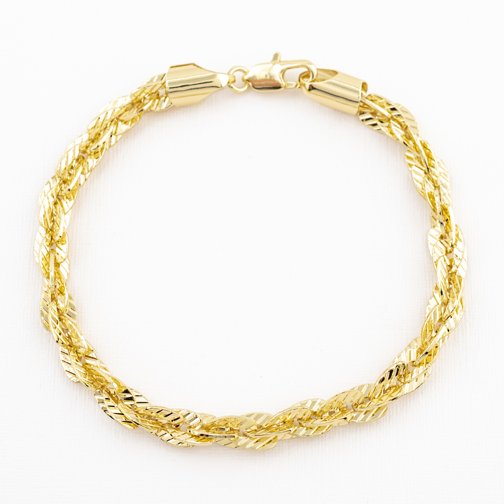 PULSERA CHAPA GOLDEN CASTING