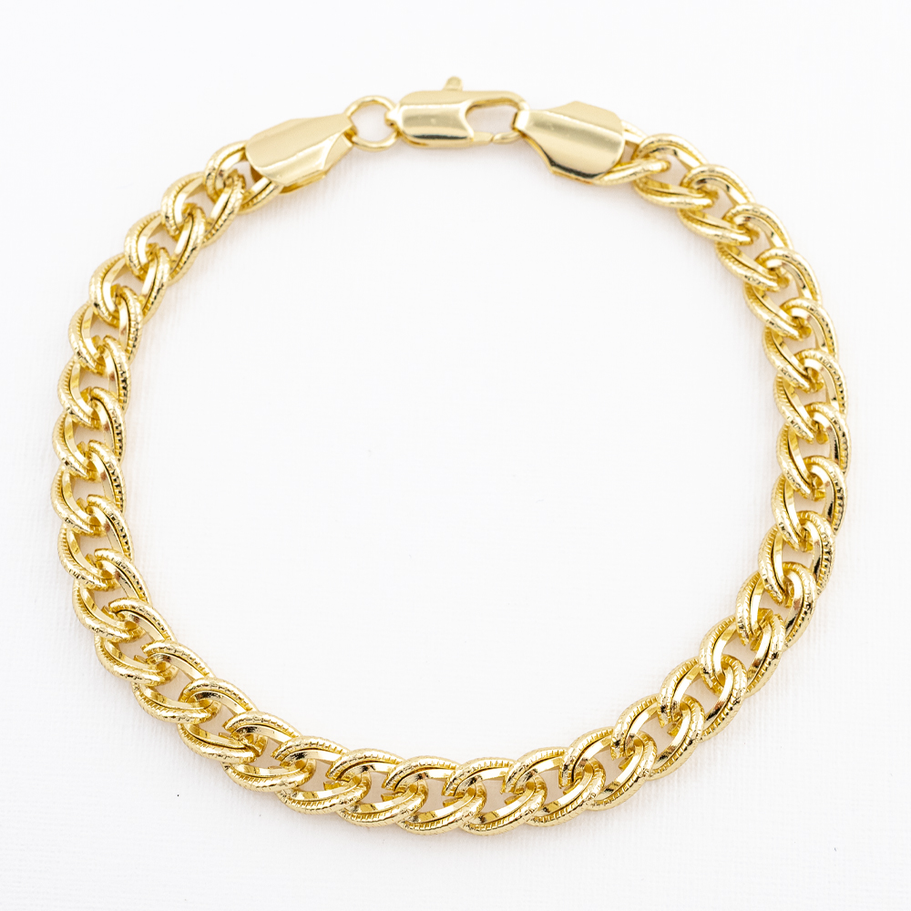 PULSERA CHAPA GOLDEN CASTING