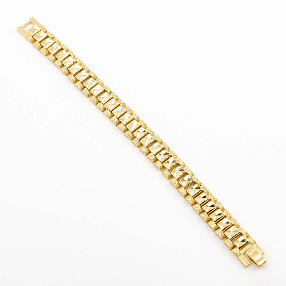 PULSERA CHAPA GOLDEN CASTING