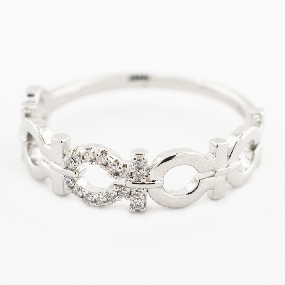 ANILLO  RODIO GOLDEN ROD