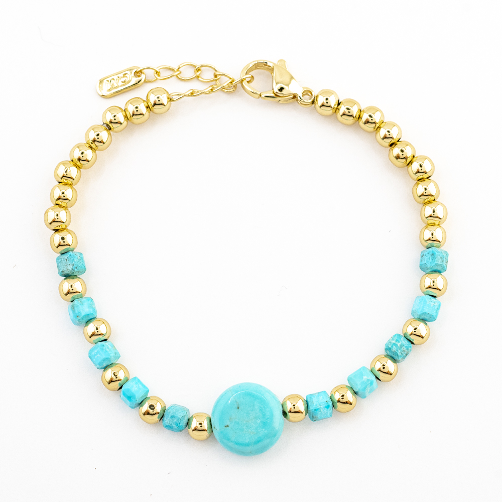 PULSERA CHAPA GOLDEN NAT