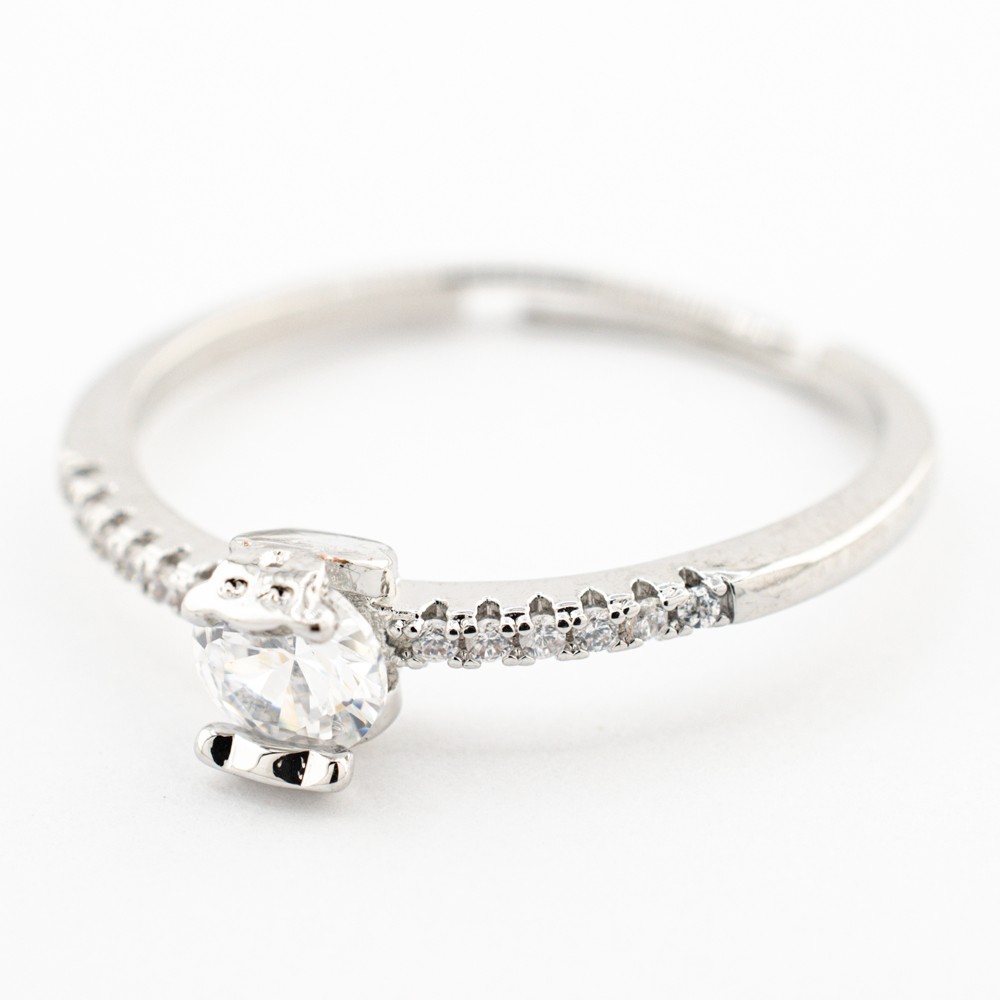 ANILLO  RODIO GOLDEN ROD