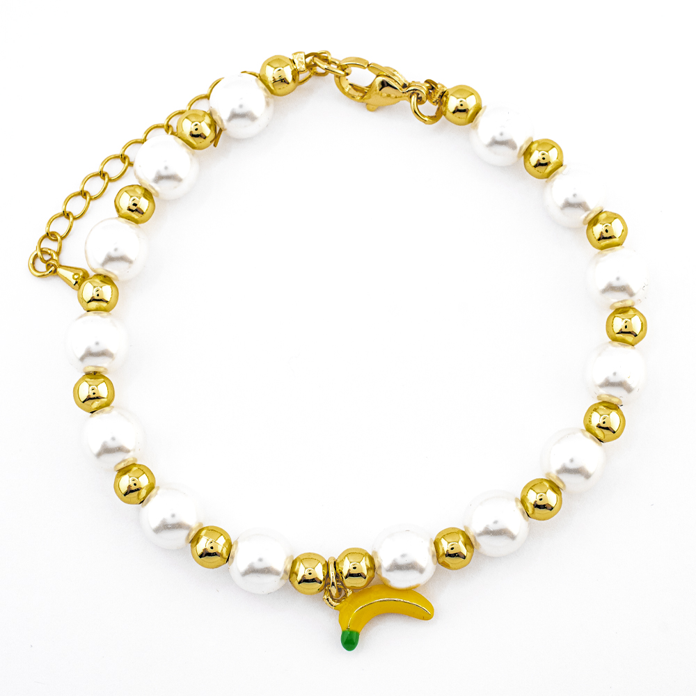 PULSERA CHAPA PEARLTIME