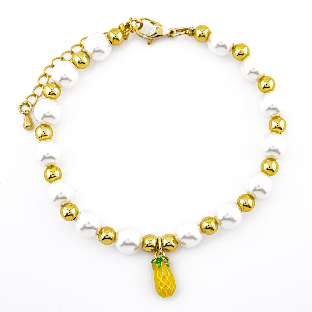 PULSERA CHAPA PEARLTIME