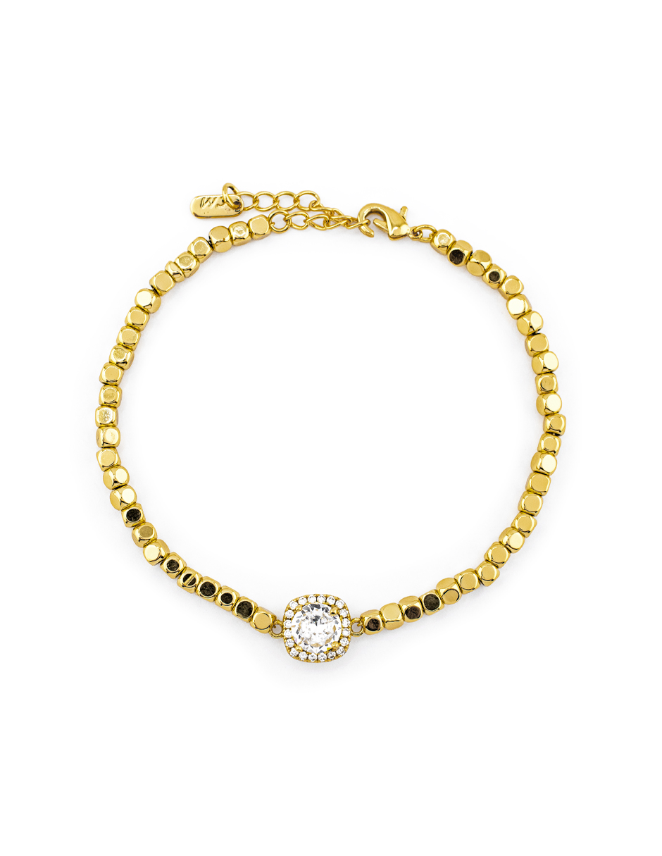 PULSERA CHAPA CRYSTIME