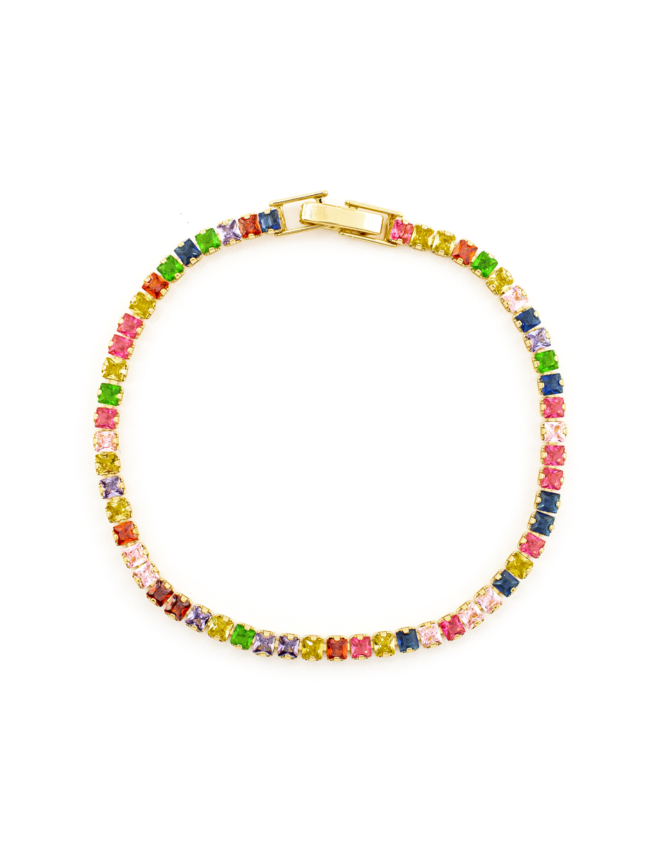 PULSERA CHAPA GOLDEN RAINBOW