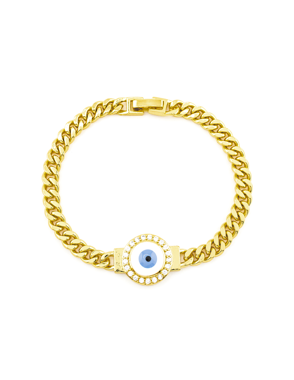 PULSERA CHAPA GOLDEN COLORS