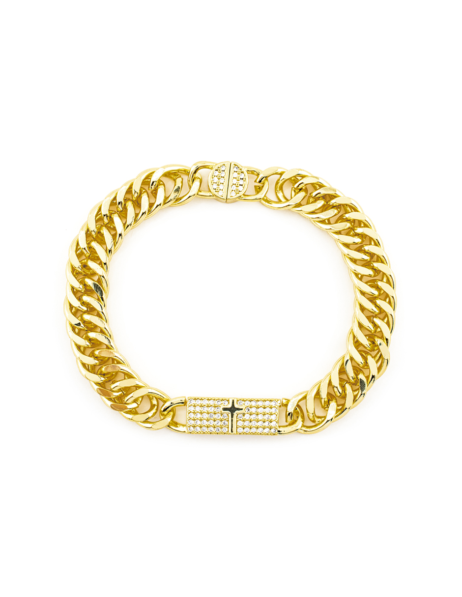 PULSERA CHAPA CRYSTIME
