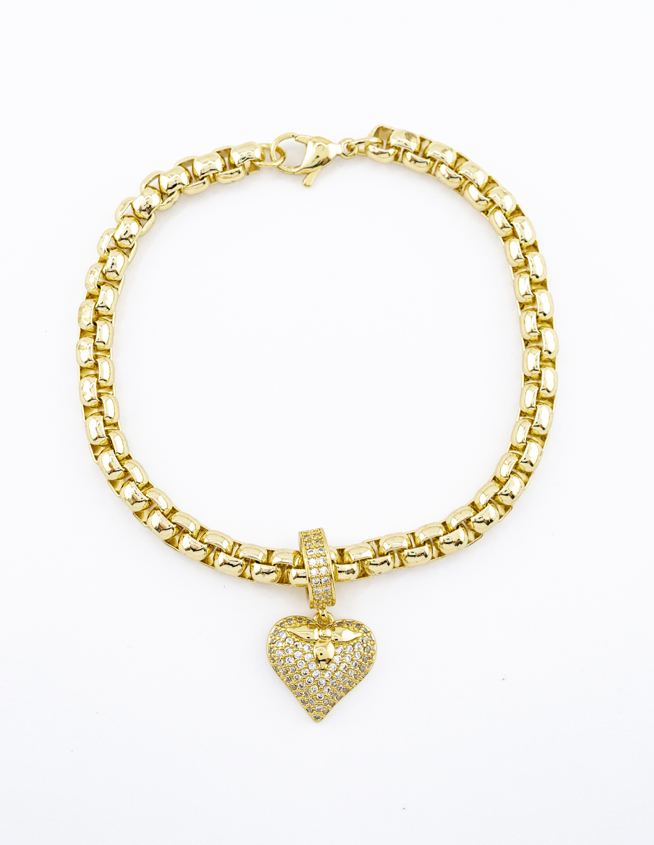 PULSERA CHAPA CRYSTIME