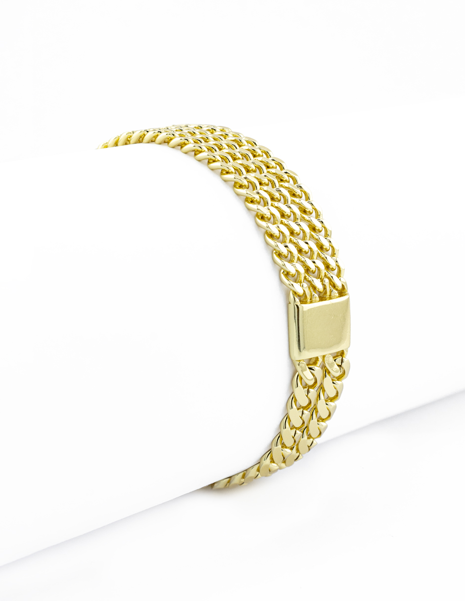 PULSERA CHAPA GOLDEN CASTING