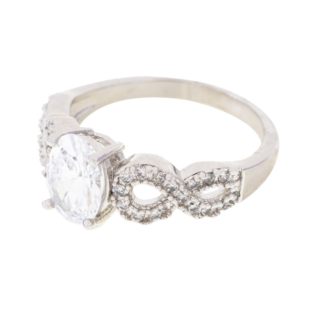 ANILLO  RODIO CRYSTIME