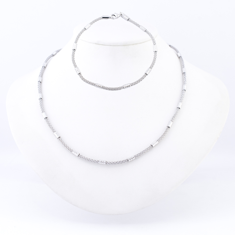 JUEGO CADENA RODIO GOLDEN ROD