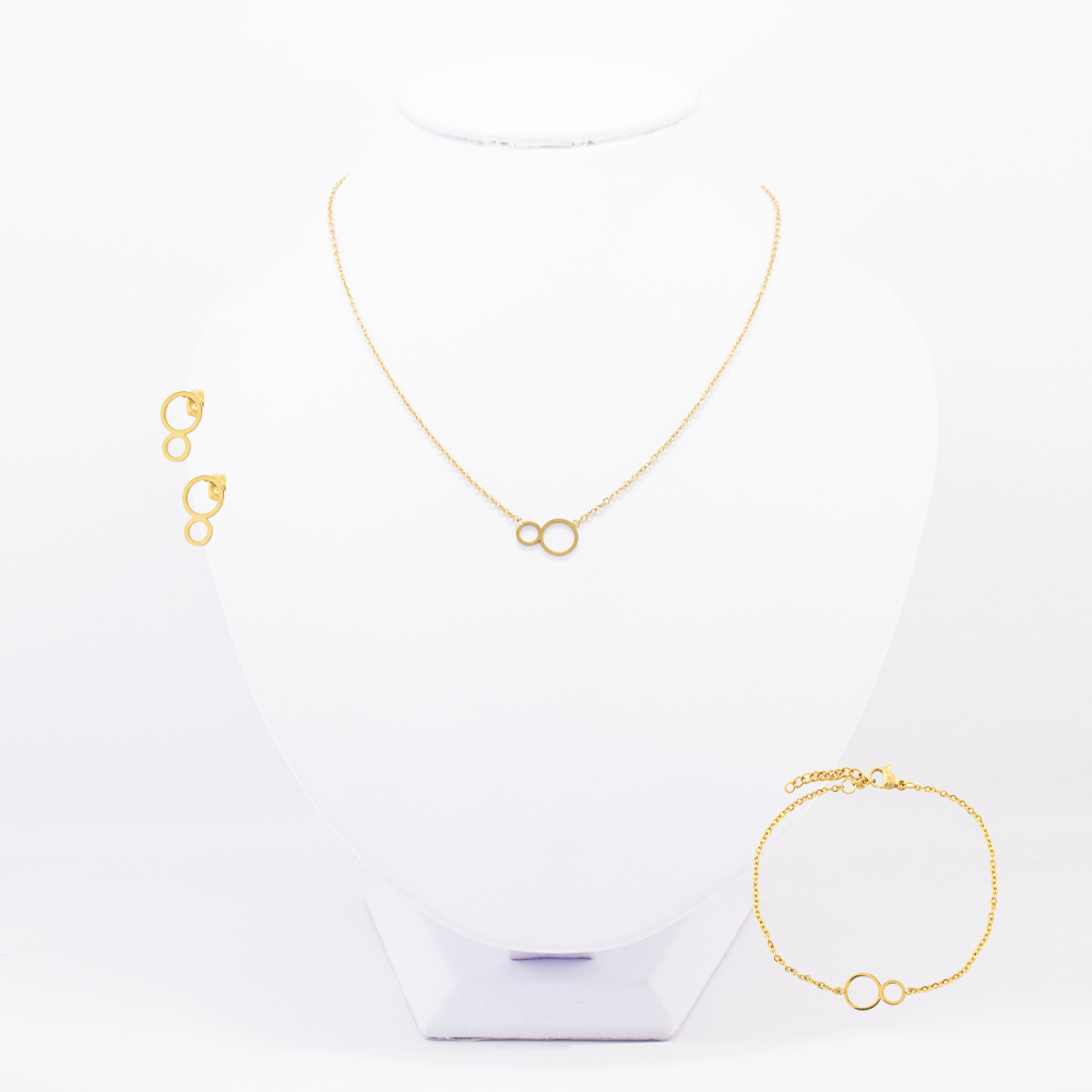 SET ACERO INOXIDABLE GOLDEN STEEL