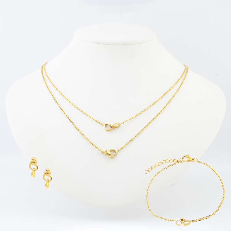 SET ACERO INOXIDABLE GOLDEN STEEL