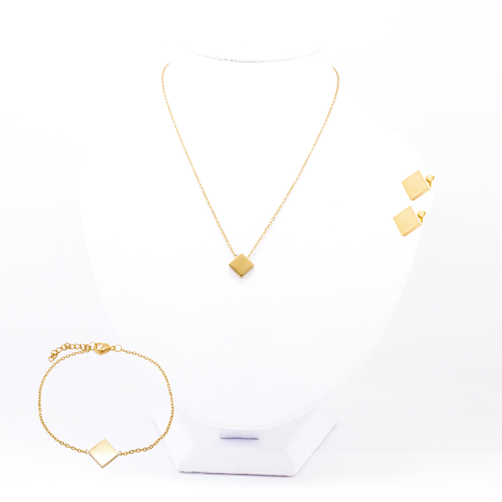 SET ACERO INOXIDABLE GOLDEN STEEL