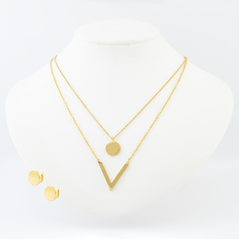 SET ACERO INOXIDABLE GOLDEN STEEL