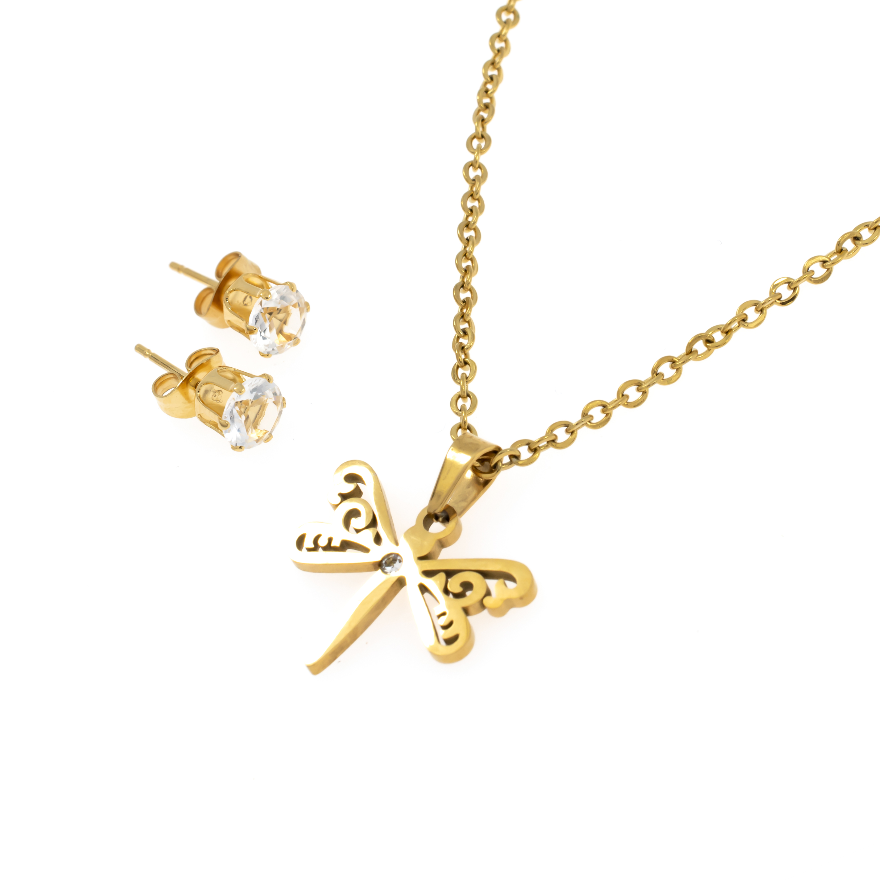 SET ACERO INOXIDABLE GOLDEN STEEL