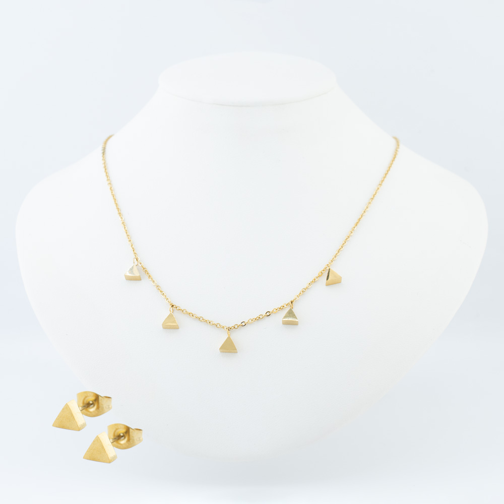 SET ACERO INOXIDABLE GOLDEN STEEL