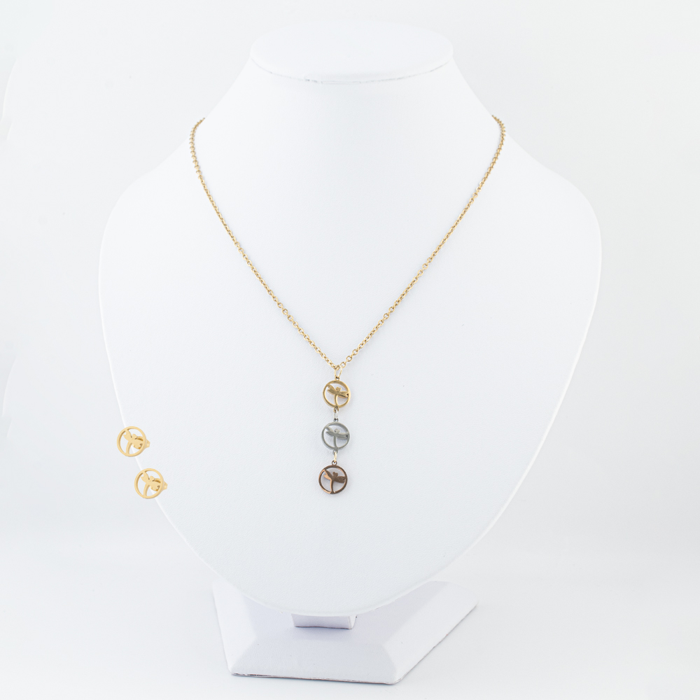 SET ACERO INOXIDABLE GOLDEN STEEL