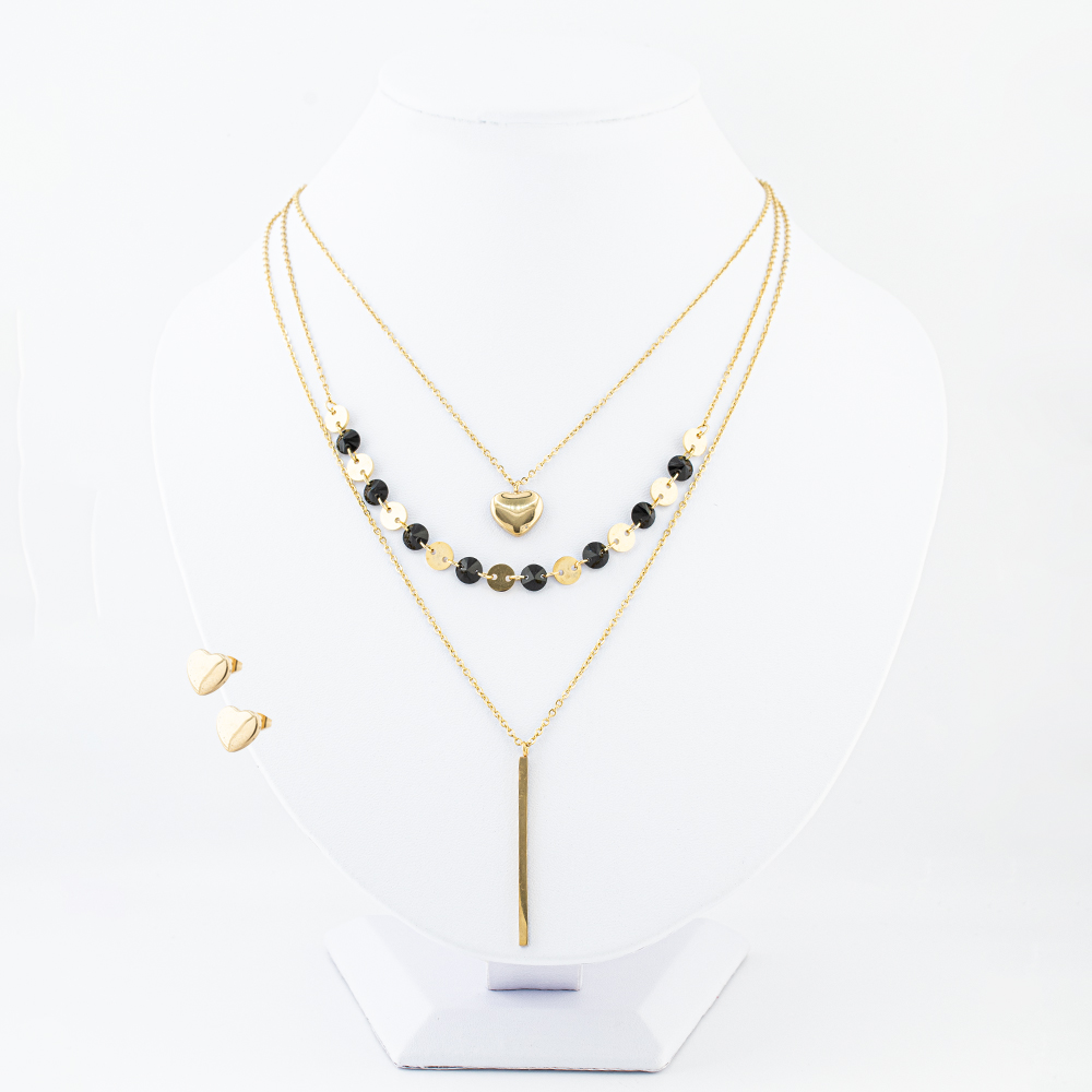 SET ACERO INOXIDABLE GOLDEN STEEL