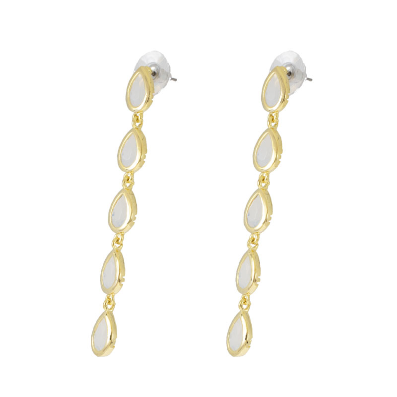 ARETE LARGO CHAPA GOLDEN COLORS