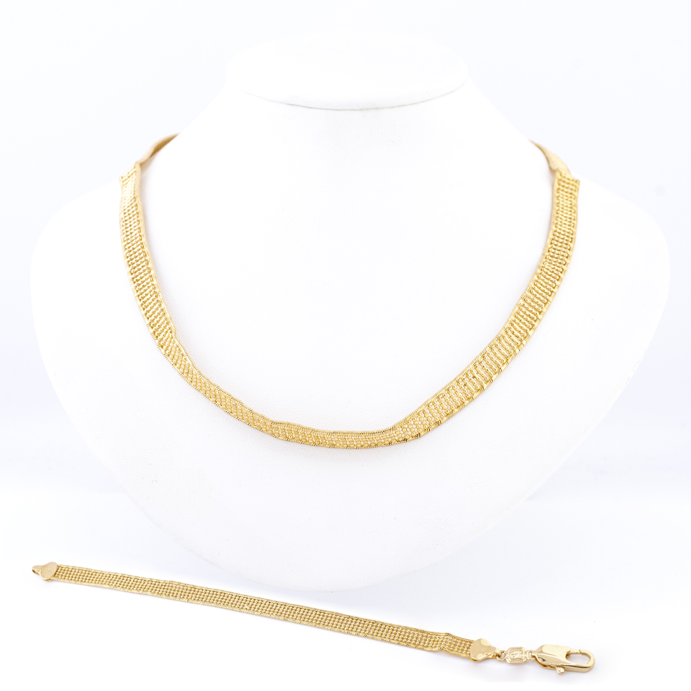 JUEGO CADENA CHAPA GOLDEN CASTING